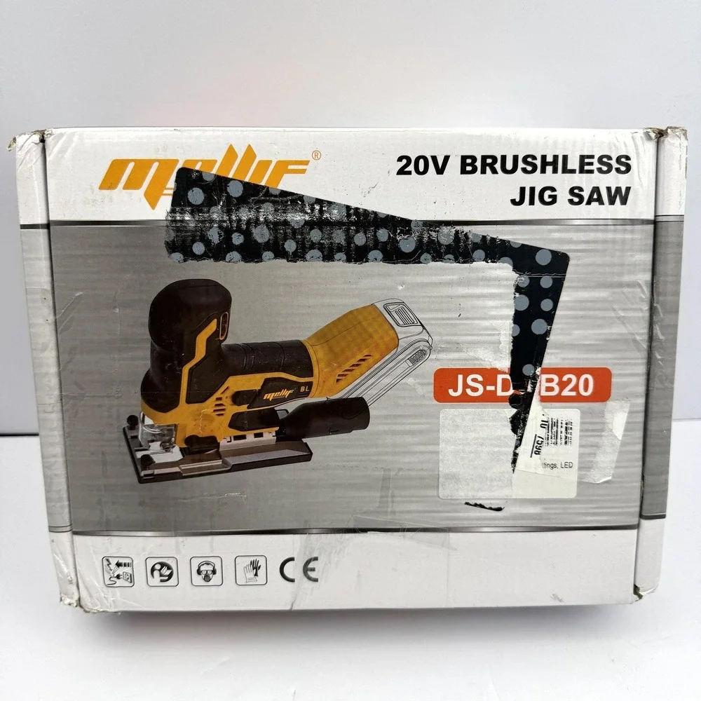 Mellif 20V Brushless Jig Saw JS-DCB20 Cordless Yellow Tool Only No Battery